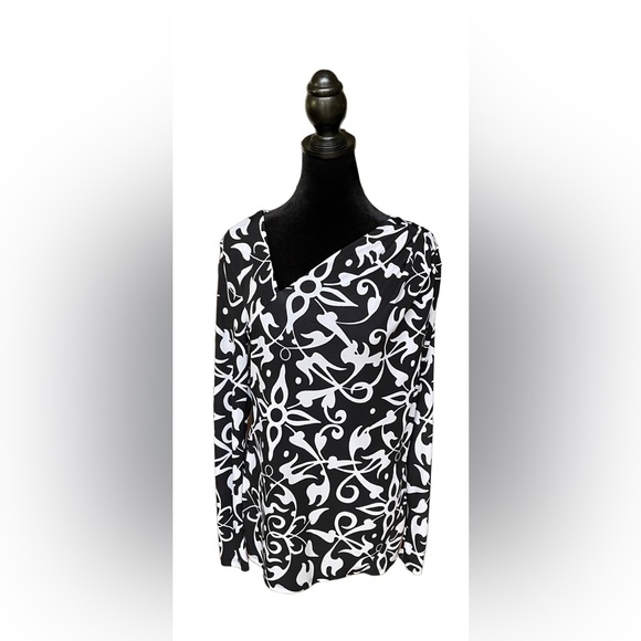 Narciso Rodriguez: Black and White Blouse - Picture 3 of 13